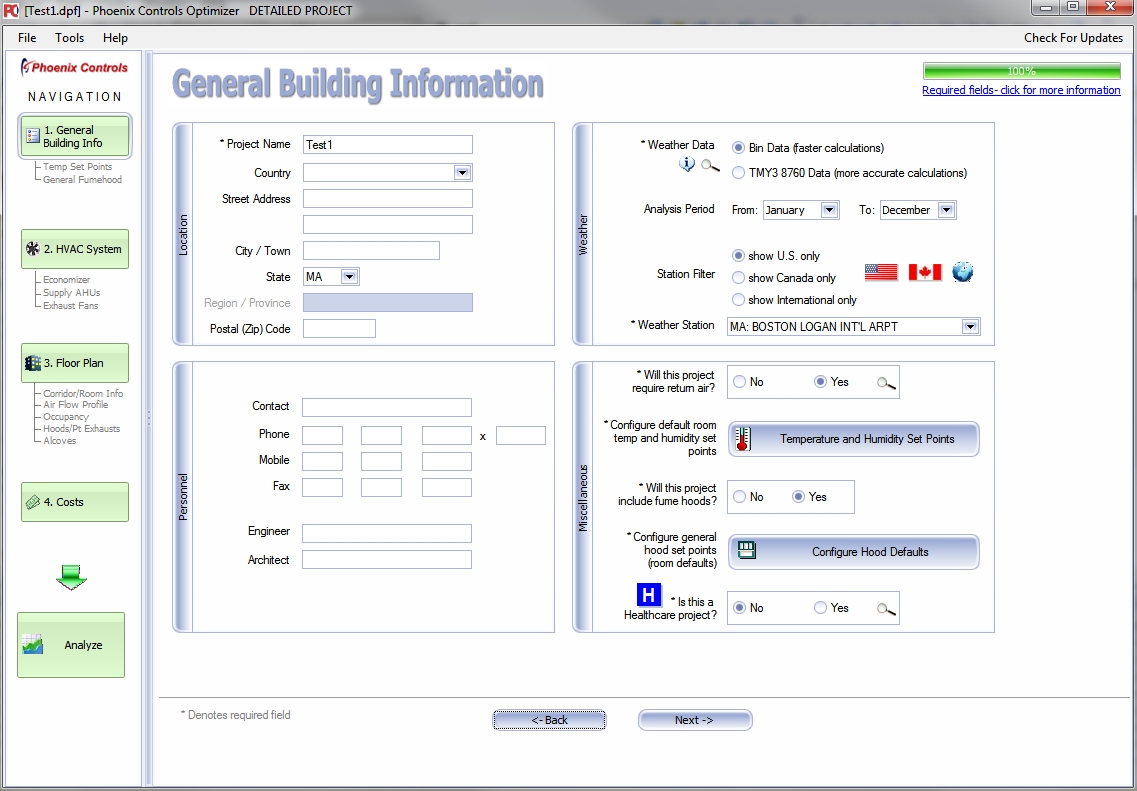 HVAC Selection and Energy Modeling Software