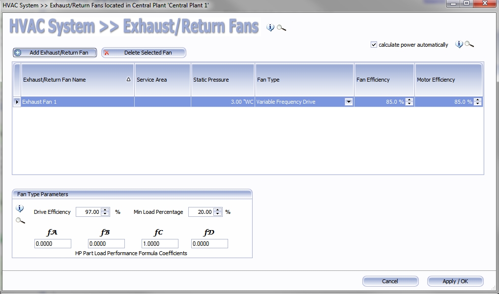 HVAC Selection and Energy Modeling Software