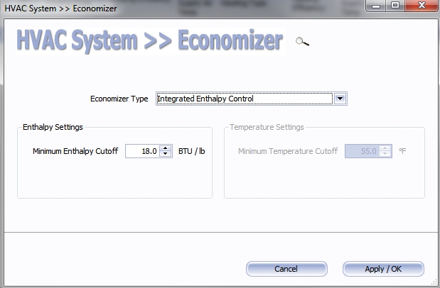 HVAC Selection and Energy Modeling Software