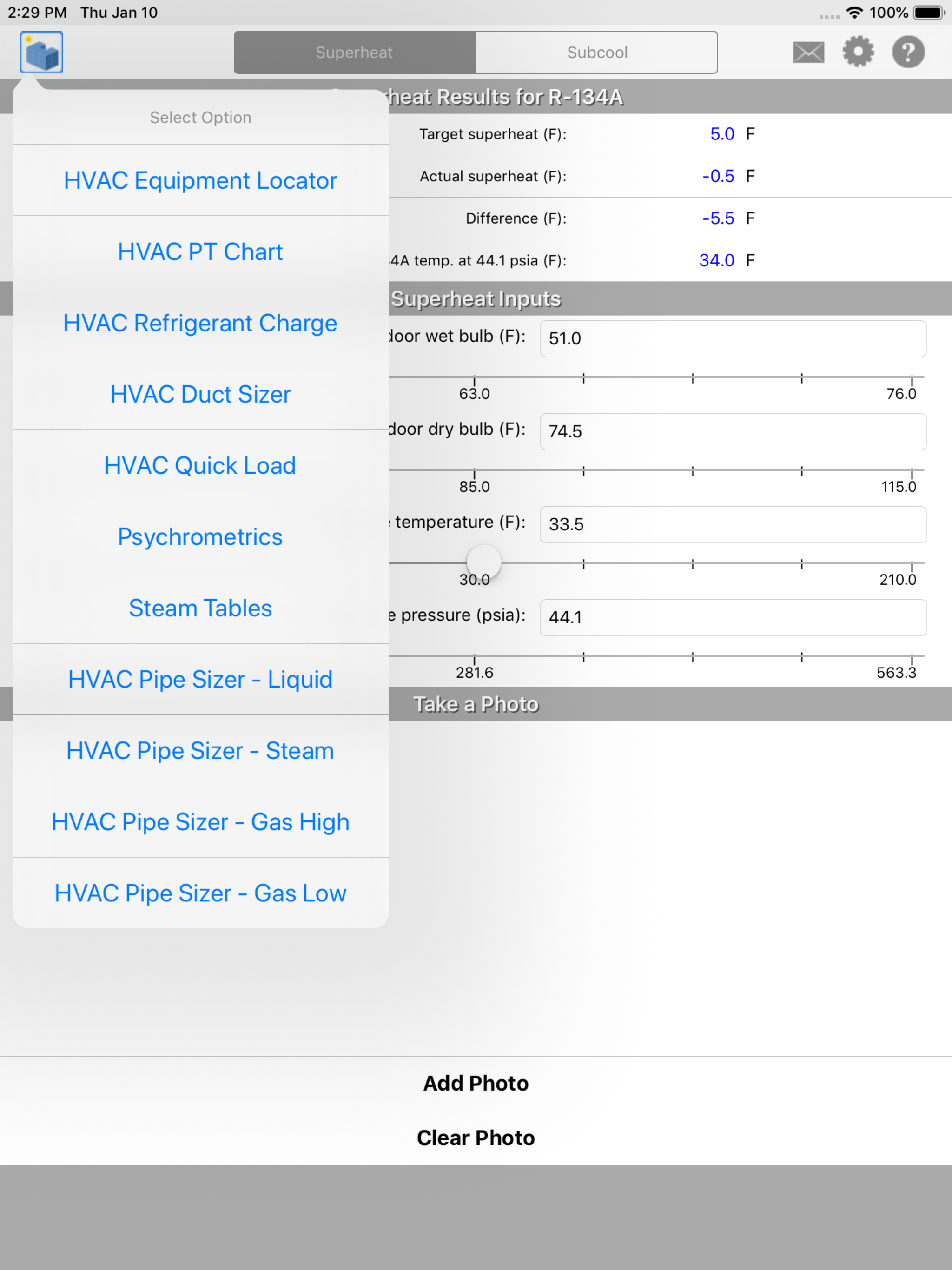 Carmel Software HVAC Toolkit iOS App