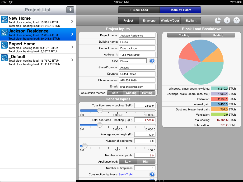 hvac heat load calculation software free download