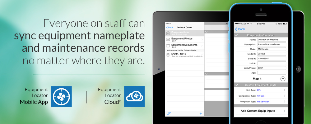 Equipment Locator Mobile App and Cloud Sync